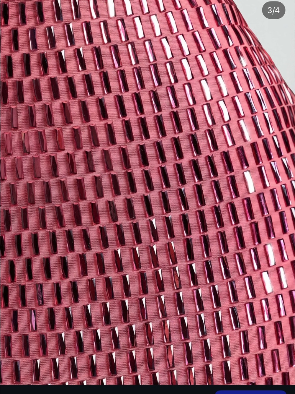 Oh Polly Strapless Pink Textured Bodycon Maxi - Picture 3 of 4